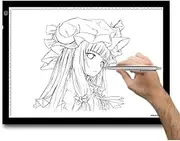 HUION A3 Adjustable Brightness LED Light Art Craft Quilting Tattoo Tracing Pad Light Box 16 inch Working Area