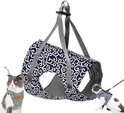 Niowatchted Cat Vest Harness and Leash, Cat Dogs Vest Harness and Leash Anti-Break Away Chest Strap Clothes, Escape Proof Soft Adjustable Catleash (Blue,XL)