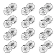 25 Sets Sewing Snap Buttons, Press Buttons Snap Fasteners 15mm, Silver