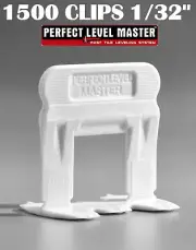 1/32" T-Lock 1500 Clips - Perfect Level Master - Tile Leveling System spacers
