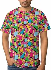 [Generic] Men's 80s 90s Shirts Retro Vintage Disco Outfit 80s 90s Party Costume