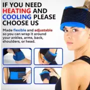 Migraine Relief Hat Cold Therapy Headache Pain Relief Cap Reuse Ice Pack Muscle
