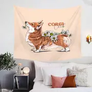 Adorable Corgi Dog Tapestry