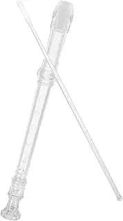 Sosoport 1 Set Transparent Key Recorder for Beginner Wind Instrument for Classroom and Home Use Promotes Musical Skills Melodious Sound
