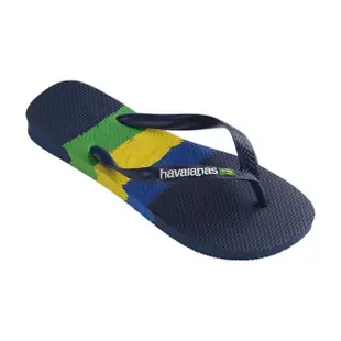 【havaianas 哈瓦仕】哈瓦仕 夾腳拖 男鞋 女鞋 人字拖 國旗 巴西 Brasil Tech 海軍藍 4147239-0555U