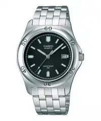 在飛比找Yahoo!奇摩拍賣優惠-CASIO WATCH 卡西歐經典指針50米抗水鋼帶腕錶 型
