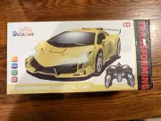 Dolanus 478 Remote Control Car Transforming Robot RC Car 2.4GHz 1:18 Yellow