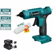 Cordless Electric Hot Melt Glue Gun Intelligent Temperature Control W/10x Stick