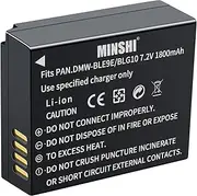 MINSHI DMW-BLE9 Replacement Battery Compatible with Panasonic DMC-GX7【7.2V 1800mAh】 High Performance Compatible Camera Battery 2023KB