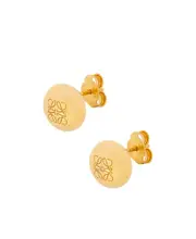 Loewe Anagram Pebble Stud Earrings One size Yellow