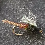 FLY FISHING FLIES NYMPH PHEASANT TAIL EMERGER SIZE 20 TROUT PATTERN