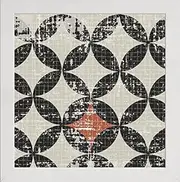 Frame Company Watson Range Geometric Patchwork Puree Pumpkin Square IV by Pela Studio, Photo Frame - 12 x 12 Inches, White