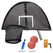 Trampoline Basketball Hoop, Lightweight Universal Board with 2 Pcs Mini Baske...