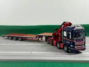 WSI truck model,Scania Streamline Highline 8X4 Fassi/Jib Lowloader,STEPHEN DIXEN