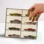 Hotwheels Rack Display with Wall Hanging Hole 1:64 Die Cast Acrylic Transparent