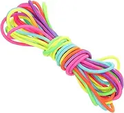 Totority Jump Rope Elastic Skipping Rope for Enhancing Coordination and Focus for Parties and Imaginative Games Rainbow Design