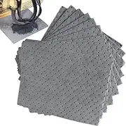 Oil Absorbent Pads - Pack Of 10 Spill Absorbent Pads For Water | Oil Spill Pads Oil Absorbing Pads | Liquid Absorbent Pads Heavy Weight Absorbent Mat Pad For Oil-Based Water Based Fluids