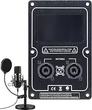 Speaker Wiring Board,Double 4-Core Subwoofer Cable Connector - Binding Post Terminal Cable Connector, Subwoofer Audio Accessories