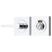 Accessibility Privacy Turn with Indicator Square Polished Chrome