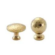 Gold Hammer Ball Handle Knob Closet Door Pull Drawer Handle Wardrobe Hardware