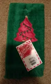 Vintage Franco Towel Christmas Holiday Fingertip NOS New