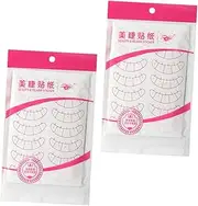 HONITANO 20sheets Five-point Eyelash Extension Positioning Stickers for Isolation Essential for Lash Training and Grafting under Eye Pads for