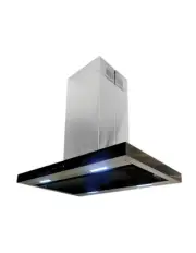 [Kleenmaid] Island Rangehood 90cm Black glass and Stainless steel RHSCKL92