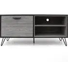 Modern TV Stand 55 in TV Industrial Console Storage Entertainment Center Gray