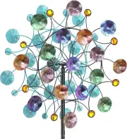 Metal Wind Spinner Large Kinetic Sculpture Outdoor Patio Yard Lawn Decoration