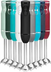 Immersion Stick Hand Blender Powerful Electric Ice Crushing 2-Speed Control H...