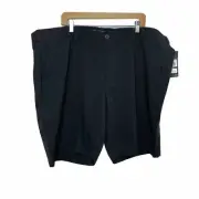 Under Armour 11” Showdown Golf Shorts Mens Size 50 Solid Black Heatgear Elastic