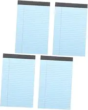 TOVINANNA 4-pack Lined Notebooks A5 Memo Pads Undated Legal Pad Paper Wide Ruled Notebooks for Work Tear