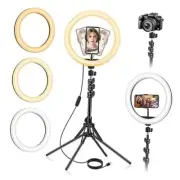 13 inch Ring Light with Floor Stand(Ringlight Kit Totally 70.6" Tall), LED