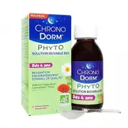 [Iprad] Chronodorm Phyto Organic Drinkable Solution Apple Blackcurrant Flavor 125ml