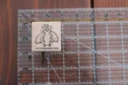WHIPPER SNAPPER Bird Wings Wood Rubber Stamp