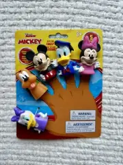 Disney Bath Time Finger Puppets Ages 3+ Vinyl NEW! Mickey & Friends Characters