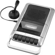 PROSCAN Cassette Player and Recorder with Microphone, Headphone Jack, Aux