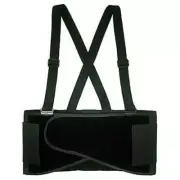 H/D Weight Lift Lumbar Lower Back Waist Support Belt Brace Suspender Work, XXL