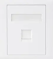ASTROTEK CAT6 RJ45 Network Wall Face Plate Outlets 86x86mm 1 Port Socket Kit