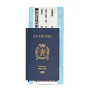 Balenciaga Passport Long Wallet One size blue