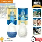 Biotin Shampoo Bars & Solid Conditioner Set - Volumizing & Thickening - Trave...