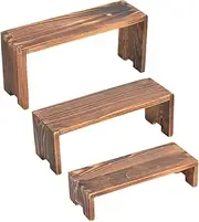 Wooden Risers for Table Display | Wooden Cupcake Stand Holder | Rectangular Cake Organizer, Dessert Display Holder for Collections Perfume Food