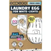 Ecoegg Laundry Egg for White+Light, 50 Washes (Fresh Linen)