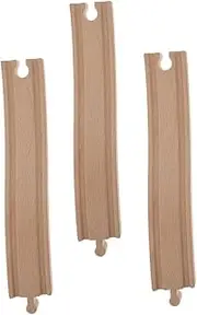3pcs Wooden Train Track Expansion Props Assembled Track for Boys and Girls Train Toy DIY Playing Set