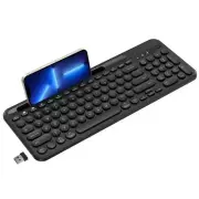 Bluetooth Keyboard, Dual Mode (BT 5.1+2.4G) Wireless Keyboard, Silent Compute...