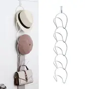 5Pcs Wrought Iron Hat Holder Racks - White