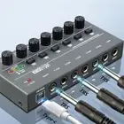 Audio Mixer Professional Mini Audio Mixer 6 Input Audio Mixer for Bars