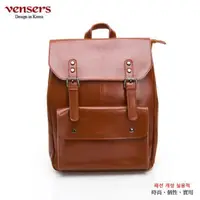 在飛比找PChome24h購物優惠-【vensers】小牛皮潮流個性後背包(NL1078301棕