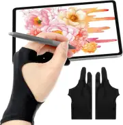 Digital Drawing Glove for Graphics Drawing Tablet, Two-Finger Artist Glove for R