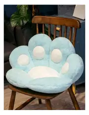 [SOGA] Paw Shape Cushion Warm Lazy Sofa Decorative Pillow in Blue